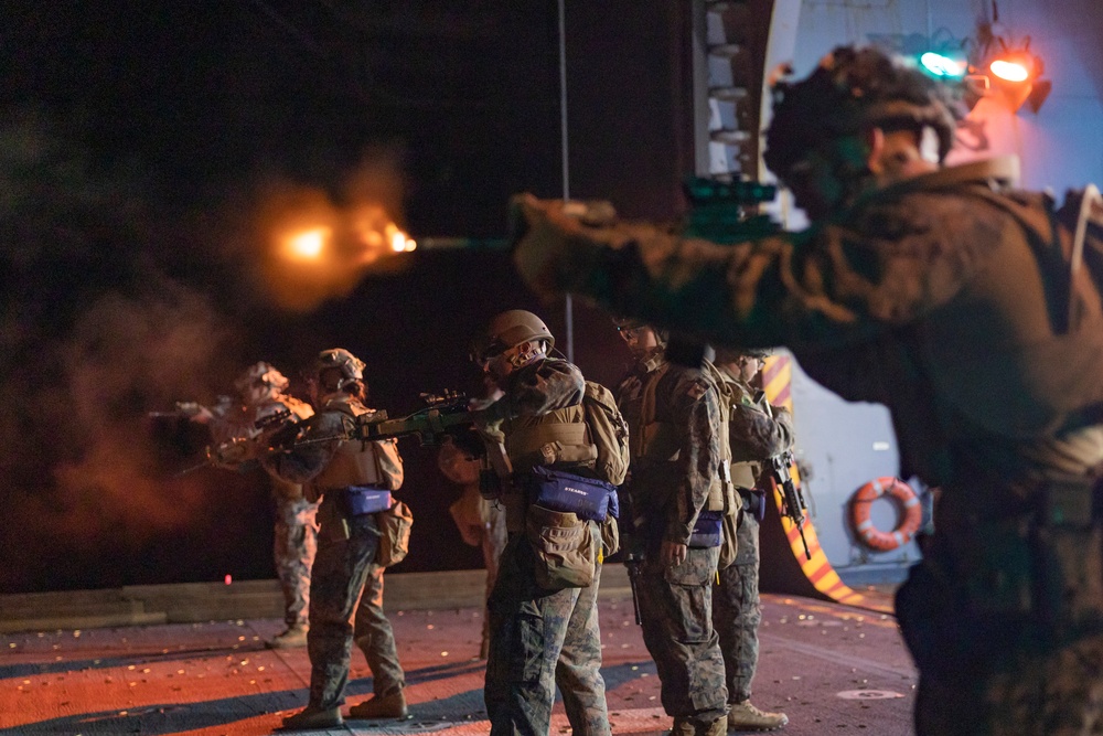 31st MEU | BLT 2/4 conducts Live-Fire Weapons Training aboard USS America (LHA 6)