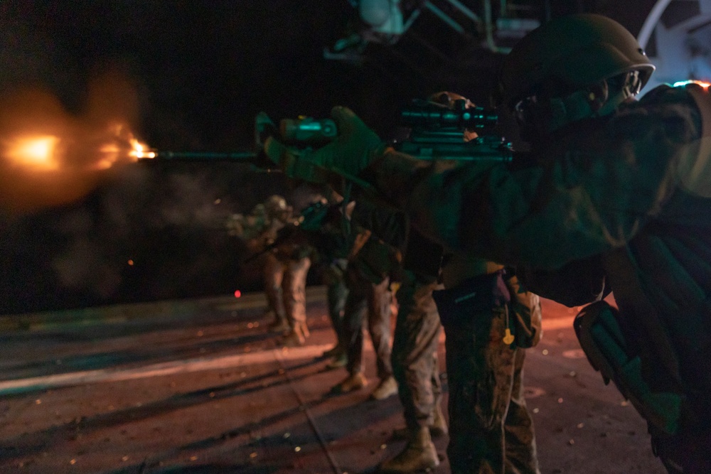 31st MEU | BLT 2/4 conducts Live-Fire Weapons Training aboard USS America (LHA 6)