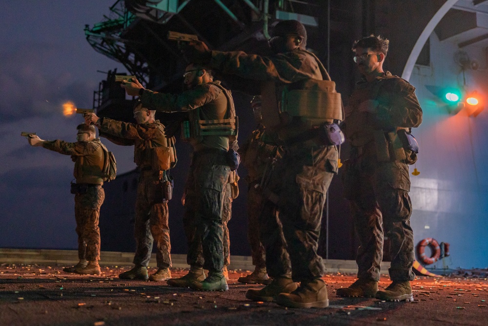 31st MEU | BLT 2/4 conducts Live-Fire Weapons Training aboard USS America (LHA 6)