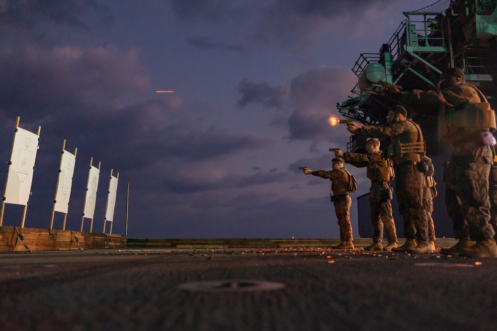 31st MEU | BLT 2/4 conducts Live-Fire Weapons Training aboard USS America (LHA 6)