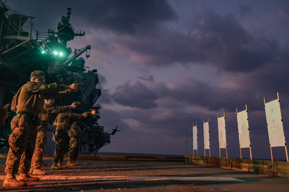 31st MEU | BLT 2/4 conducts Live-Fire Weapons Training aboard USS America (LHA 6)