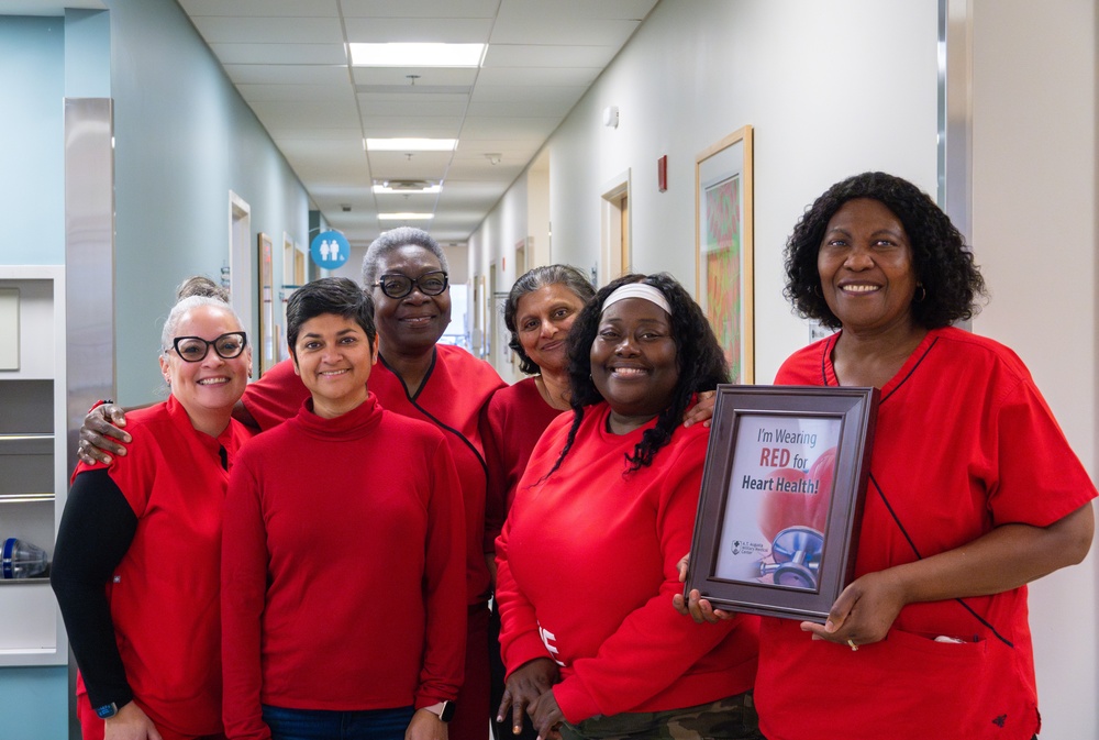 Alexander T. Augusta Military Medical Center Observes “Wear Red Day” for American Heart Health Month