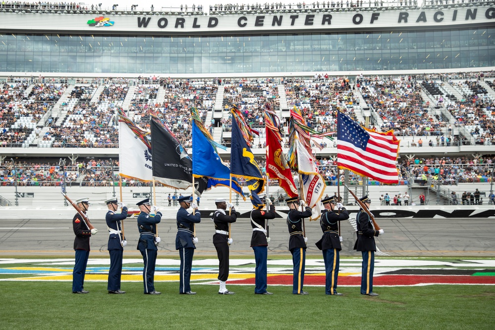 Daytona 500 Joint Service Color Guard