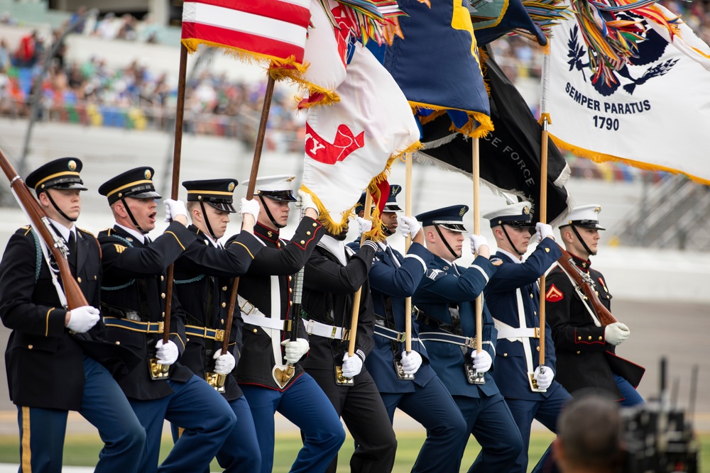 Daytona 500 Joint Service Color Guard