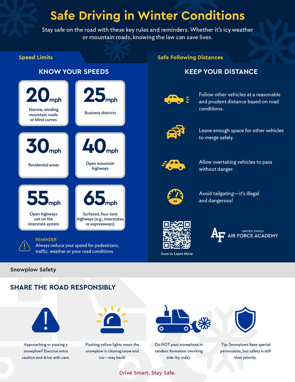 Winter Safe Driving Infographic