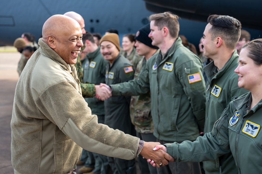 USSTRATCOM commander visits the 69 EBS during BTF 25-2