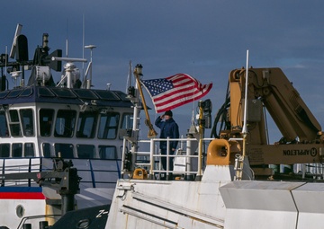 U.S. Coast Guard Cutter Waesche returns home after 82-day counternarcotics patrol in Eastern Pacific Ocean
