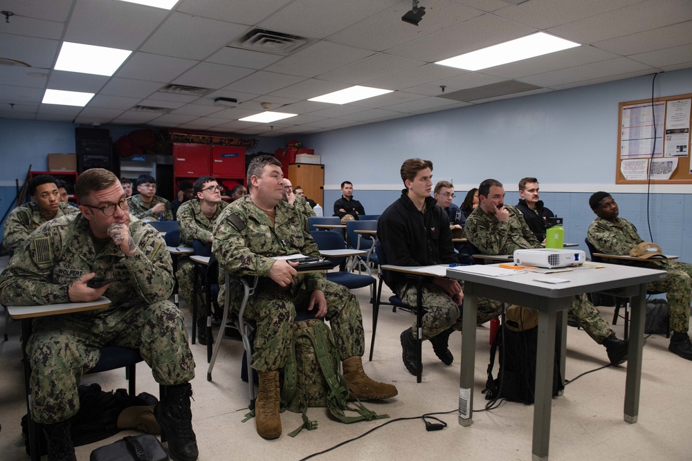 USS John C. Stennis (CVN 74) Sailors Attend School of Ship