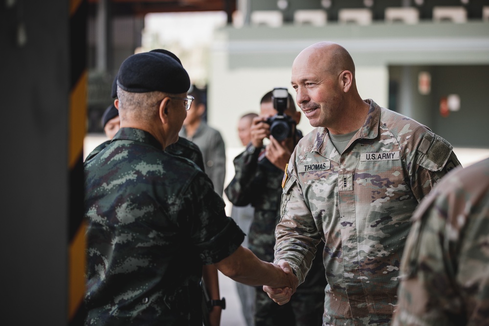 Maj. Gen. Vikran Chanramard visits the Stryker Maintenance Subject Matter Expert Exchange