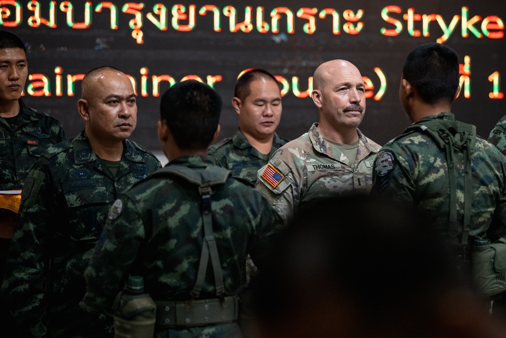 Royal Thai Army Stryker Maintenance Subject Matter Expert Exchange Closing Ceremony