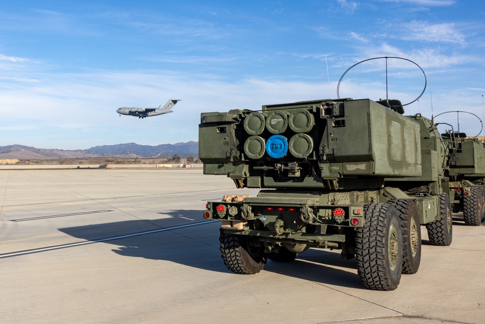 U.S. Marines rehearse HIMARS employment with Royal Canadian Air Force