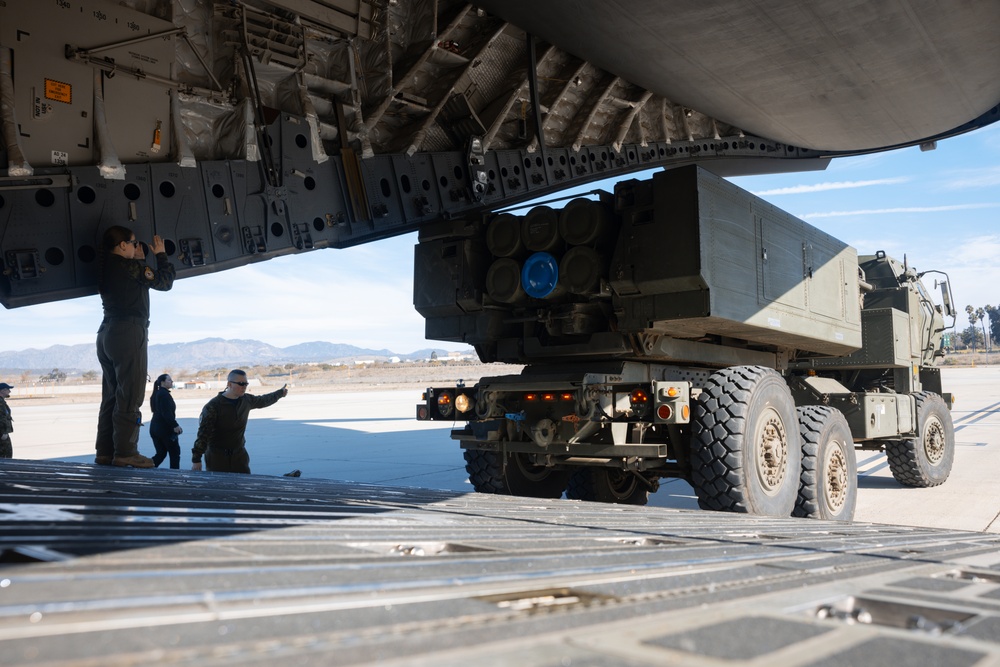 U.S. Marines rehearse HIMARS employment with Royal Canadian Air Force