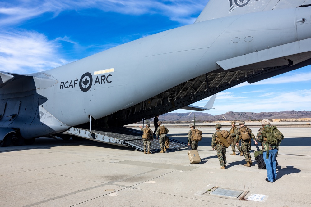 U.S. Marines rehearse HIMARS employment with Royal Canadian Air Force