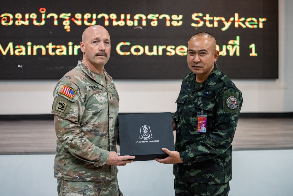 Royal Thai Army Stryker Maintenance Subject Matter Expert Exchange Closing Ceremony