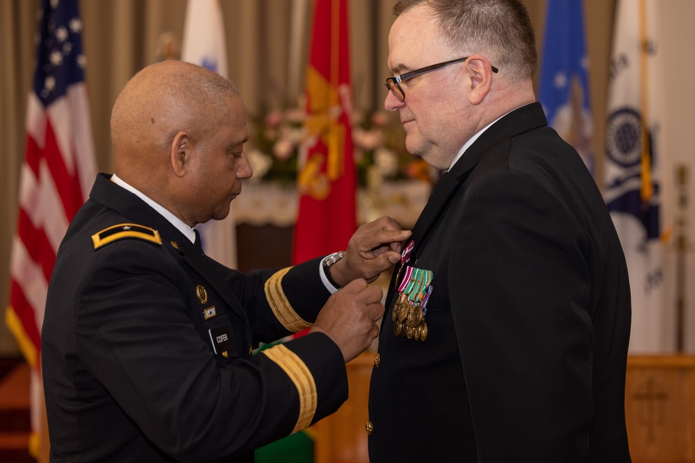 Retirement ceremony for Chaplain Cmdr. Chaney