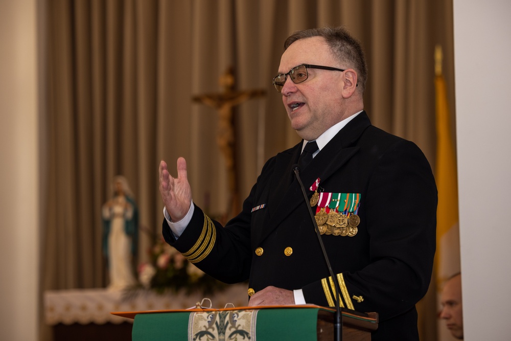 Retirement ceremony for Chaplain Cmdr. Chaney