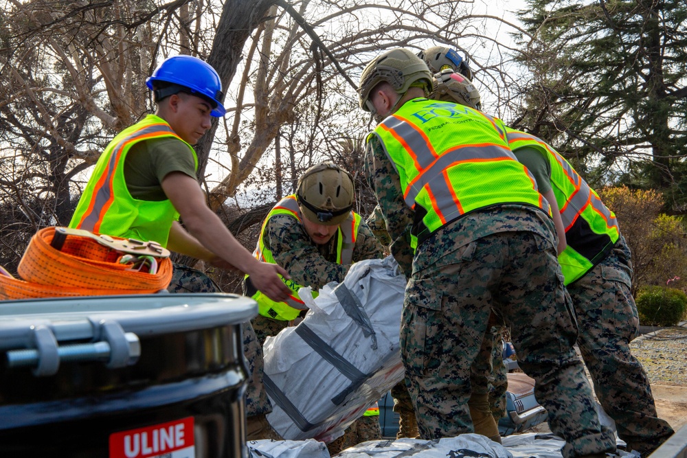 1ST MLG Marines Load Hazardous Lithium-ion Batteries