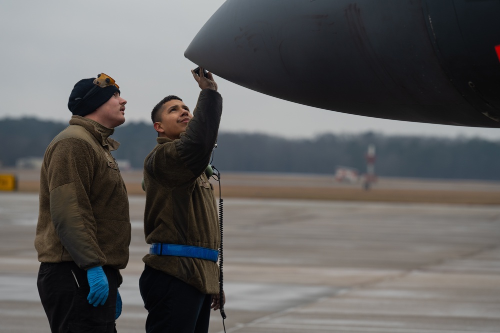 Strike Eagles take off from SJAFB