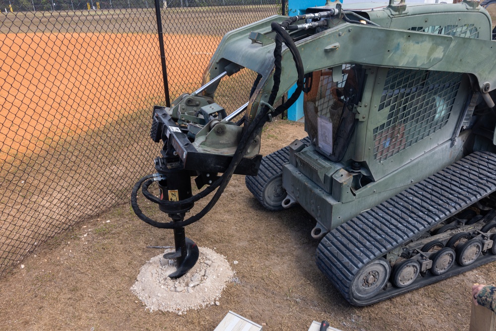 Marines with MWSS-272 undertake construction projects in the Bahamas