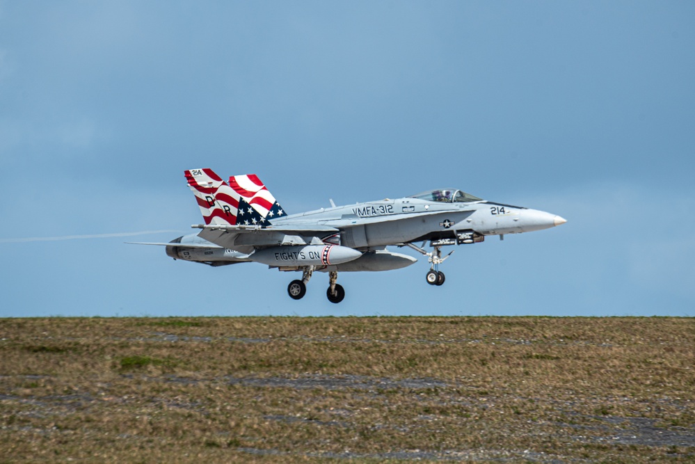 USMC, USN aircraft conduct aerial practices at Andersen AFB for CN25