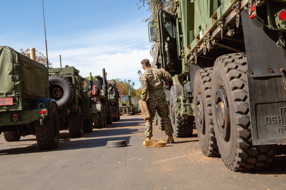 1ST MLG Marine Locates Wheel Chocks