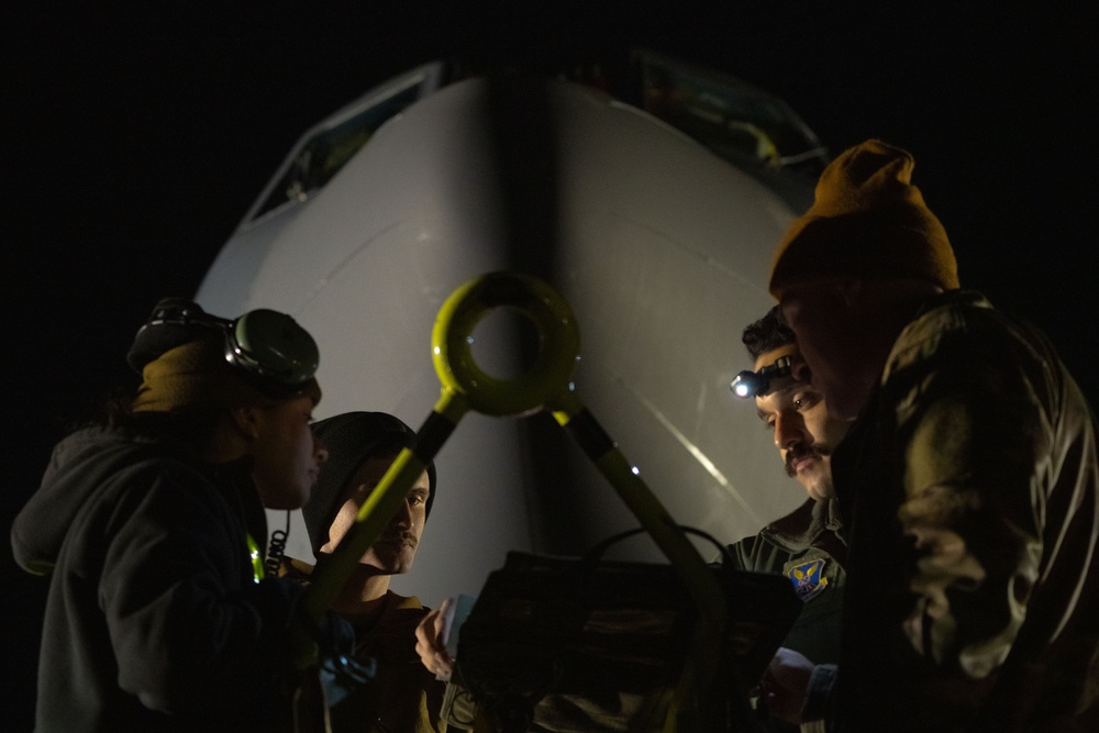 69th Expeditionary Bomb Squadron prepares for first sortie during Bomber Task Force Europe 25-2