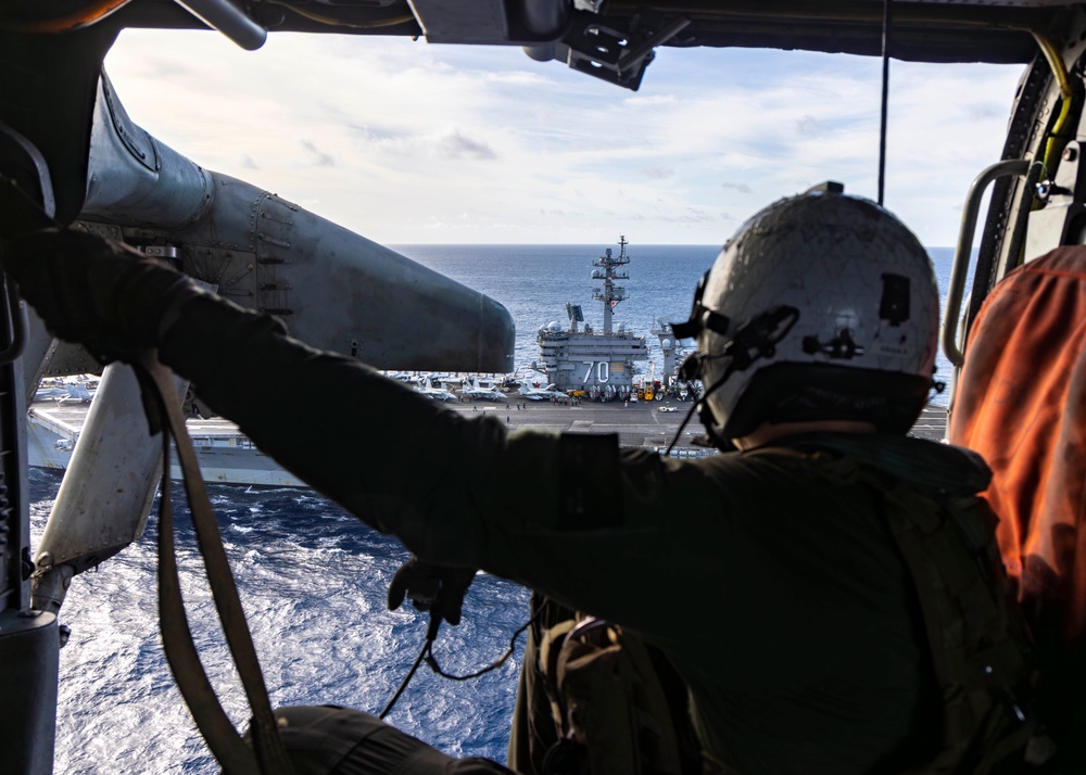 USS Carl Vinson (CVN 70) Conducts Routine Flight Operations in the Celebes Sea