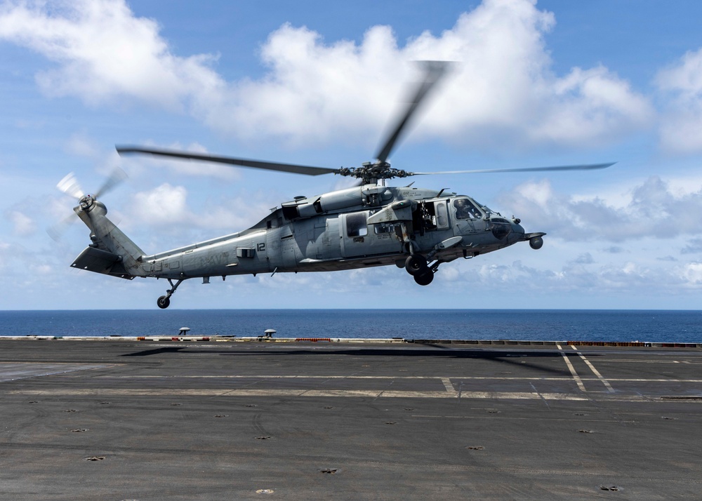 USS Carl Vinson (CVN 70) Conducts Routine Flight Operations in the Celebes Sea