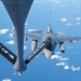 U.S. Air Force KC-135 refuels F-16 flight