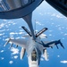 U.S. Air Force KC-135 refuels F-16 flight