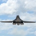 34th Expeditionary Bomb Squadron B-1B Lancer takes off during BTF 25-1 Feb. 16, 2025