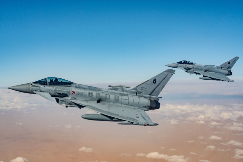 AFCENT tanker refuels Eurofighter Typhoons over USCENTCOM AOR