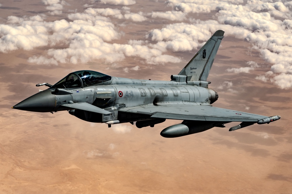 AFCENT tanker refuels Eurofighter Typhoons over USCENTCOM AOR