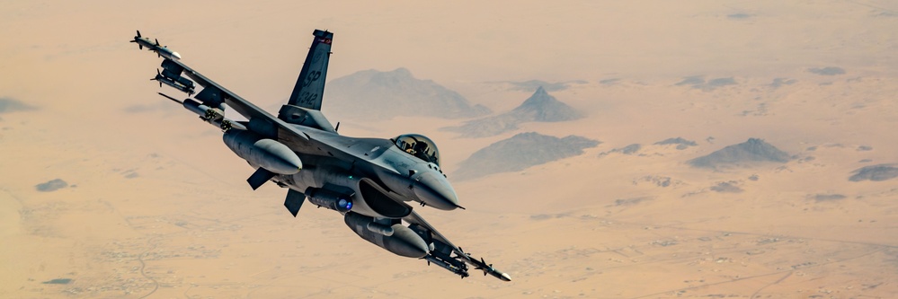 Fighting Falcons patrol skies over USCENTCOM AOR