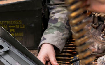 378th ESFS Defenders Train with M240B Machine Gun