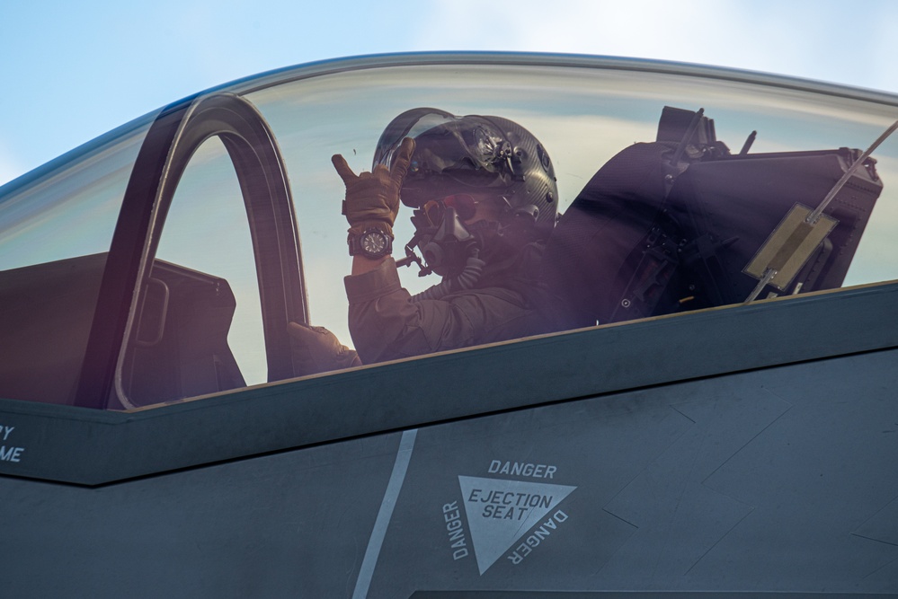 JASDF personnel, leadership come together to watch take-offs at Andersen AFB for CN25