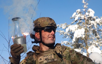 3-321st FAR Conduct a Joint Molotov Cocktail Training Exercise