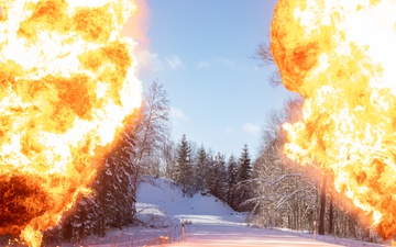 3-321st FAR Conduct a Joint Molotov Cocktail Training Exercise