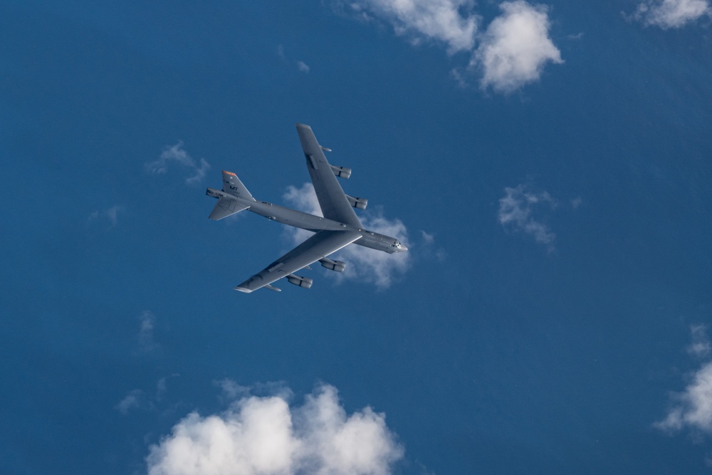 100th ARW KC-135s refuel 2 B-52s