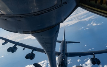 100th ARW KC-135s refuel 2 B-52s