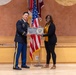 Two Soldiers are promoted during a ceremony at WRAIR