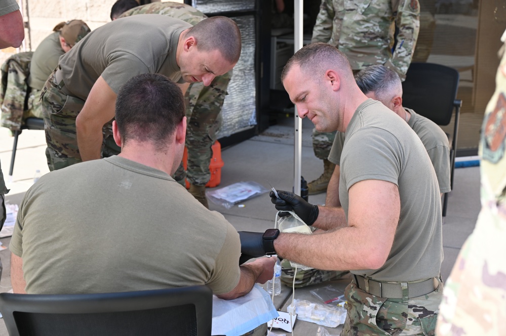 161st Medical Group conducts Tactical Combat Casualty Care training