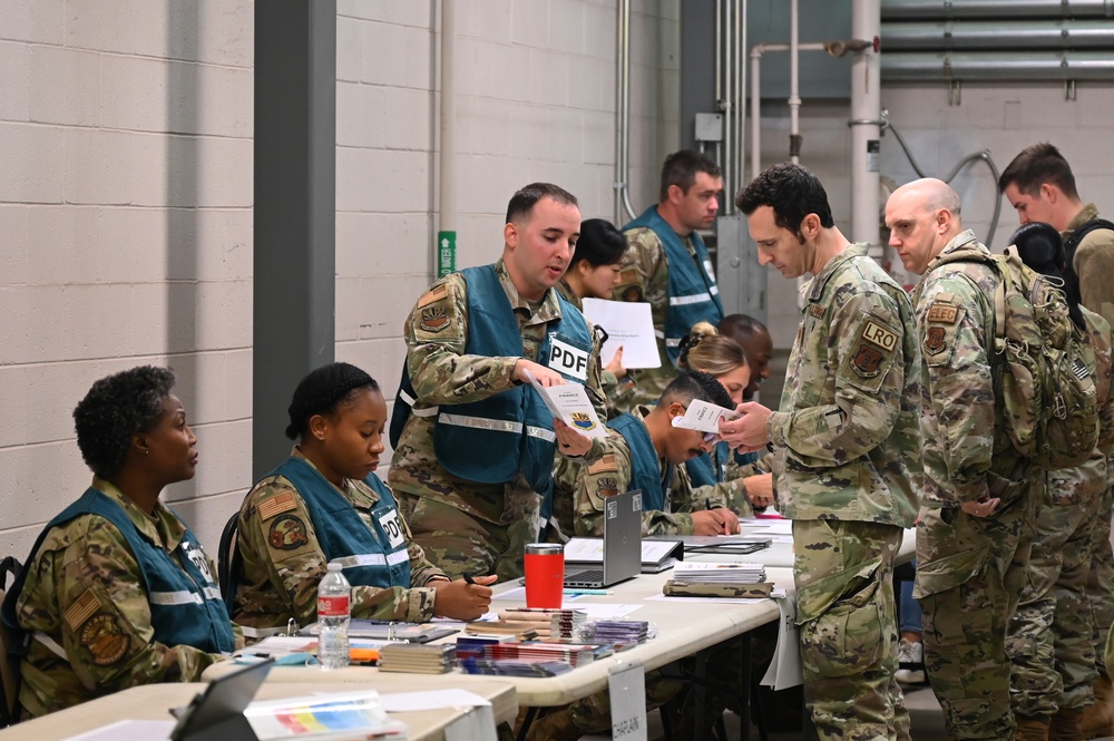 161st Air Refueling Wing conducts a simulated PDF line