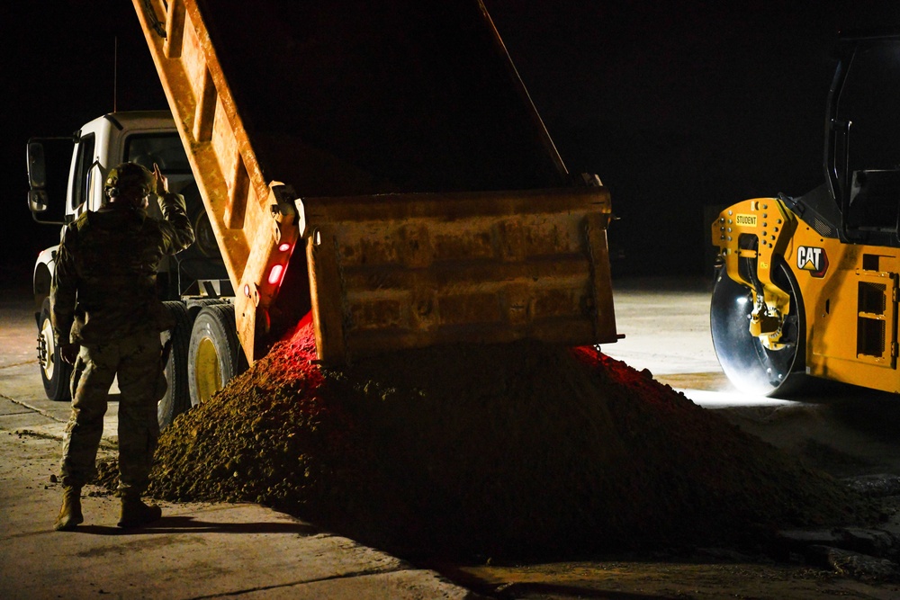 13th CABS repairs runway at Tyndall AFB