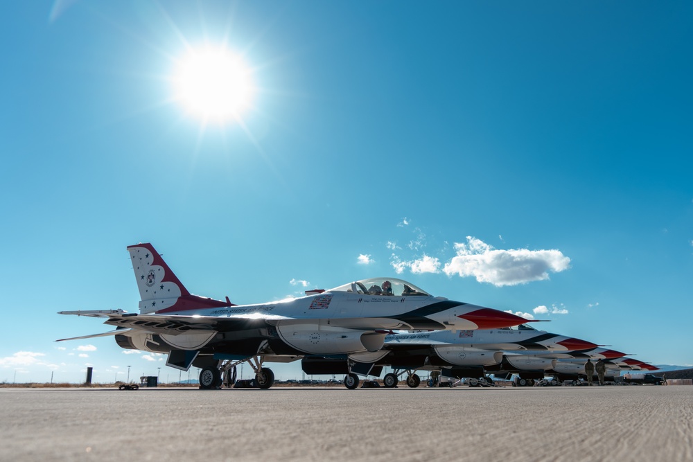 Thunderbirds Winter Training at Spaceport America