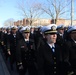 Officer candidates march to Kay Hall for graduation