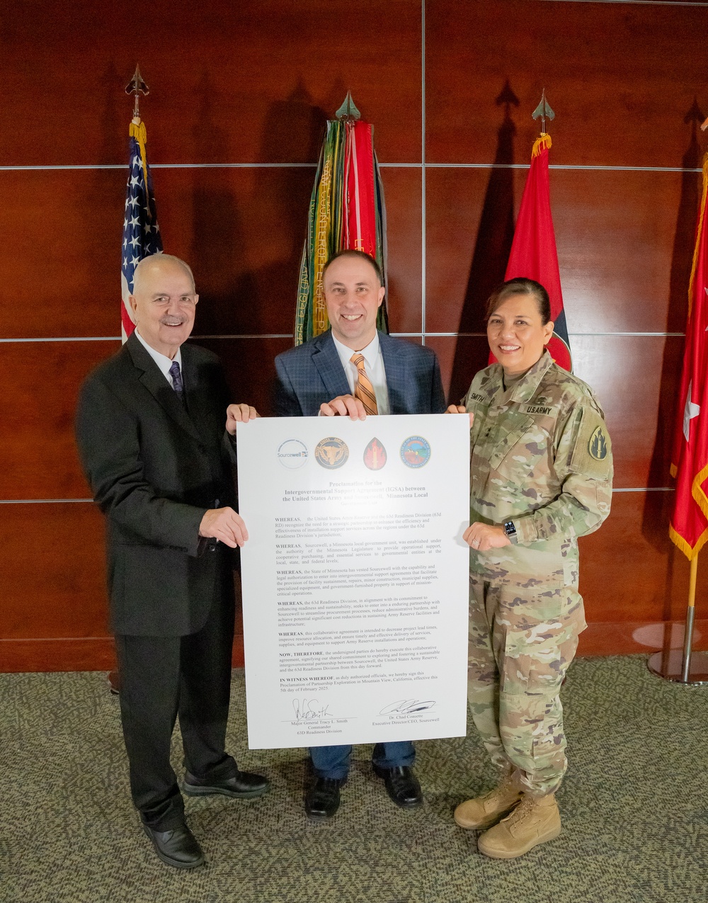 63d Readiness Division Leads the Way with IGSA &amp; Sourcewell