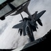 Fighters refueled over the clouds