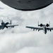 Fighters refueled over the clouds