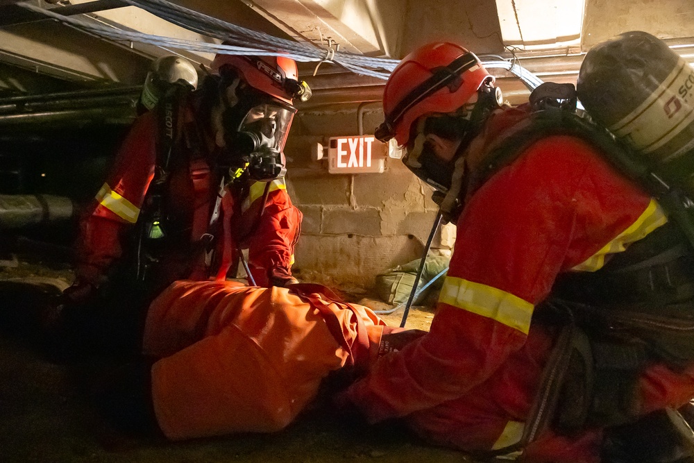 Confined Space Drill at Naval Hospital Jacksonville